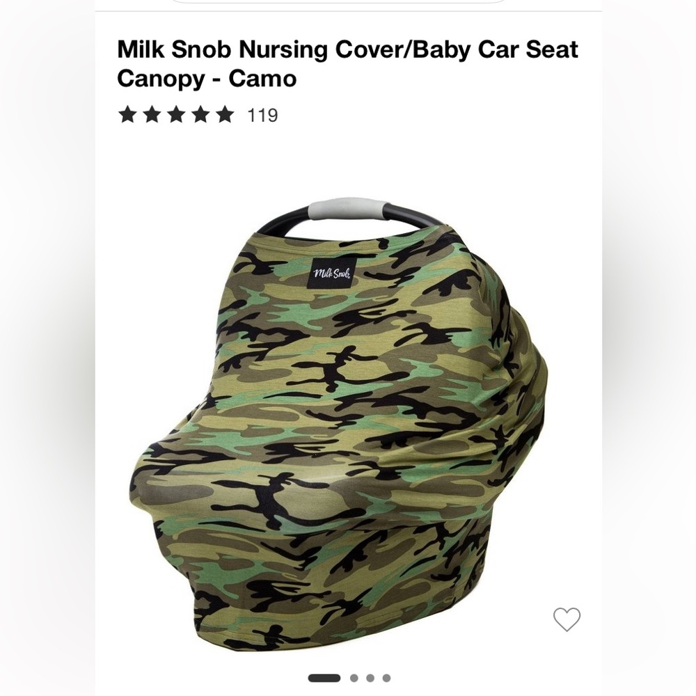 Milk Snob Camo Nursing Cover and Car Seat Canopy